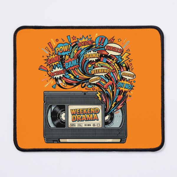 Item preview, Retro Video Cassette Weekend Drama Pop Art Comic designed and sold by RetroRewind Studio.