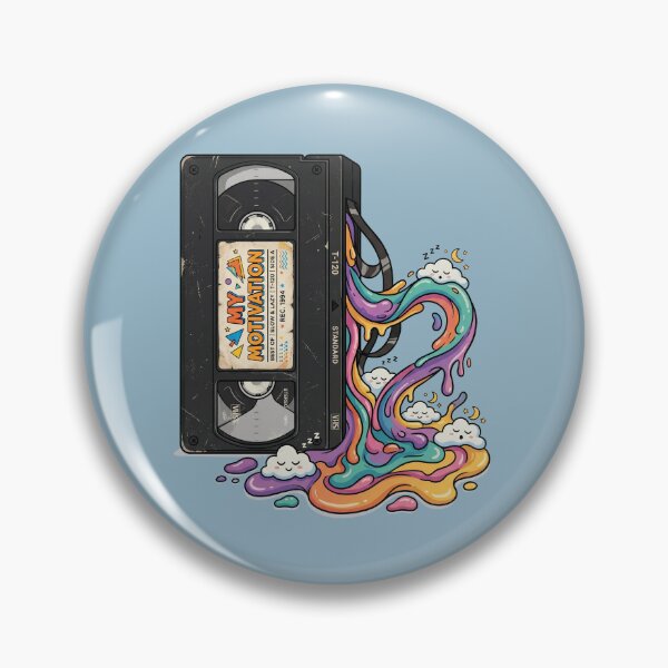 Item preview, Vintage VHS Tape My Motivation Melting Retro Cassette designed and sold by RetroRewind Studio.