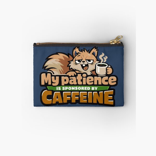 Item preview, Funny Caffeine Powered Patience SquirrelTee designed and sold by TheSnarkyShark.