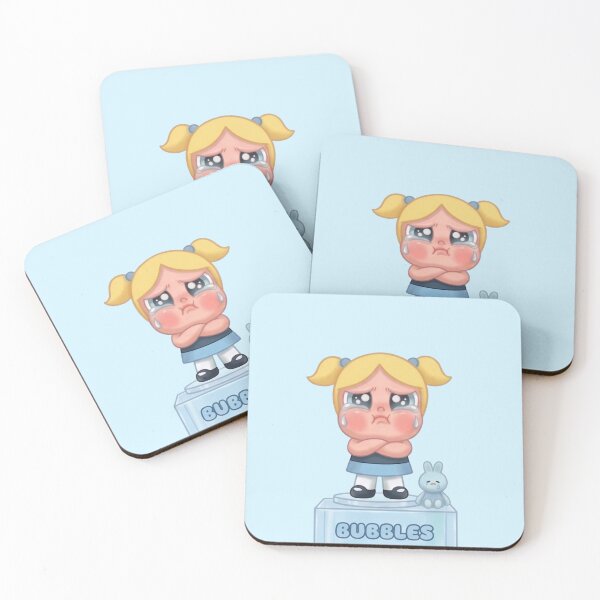 Item preview, bubbles powerpuff girl crybaby figurine art designed and sold by MoTaraDesigns.