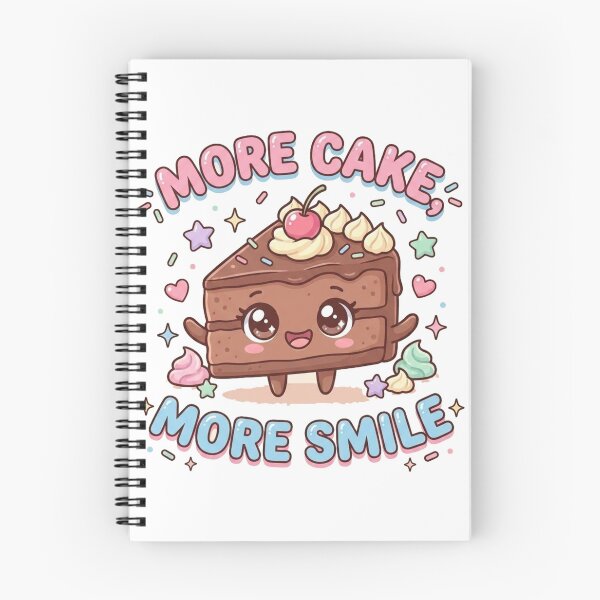 Item preview, More Cake, More Smile – Cute Kawaii Chocolate Cake Cartoon  designed and sold by morning sun.