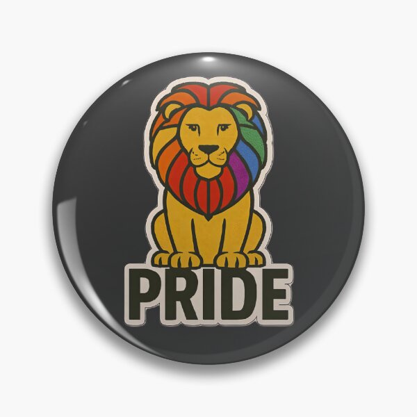 Item preview, Rainbow Pride Lion LGBTQ Equality Inclusion Community Artwork designed and sold by PinUpPizzazz.