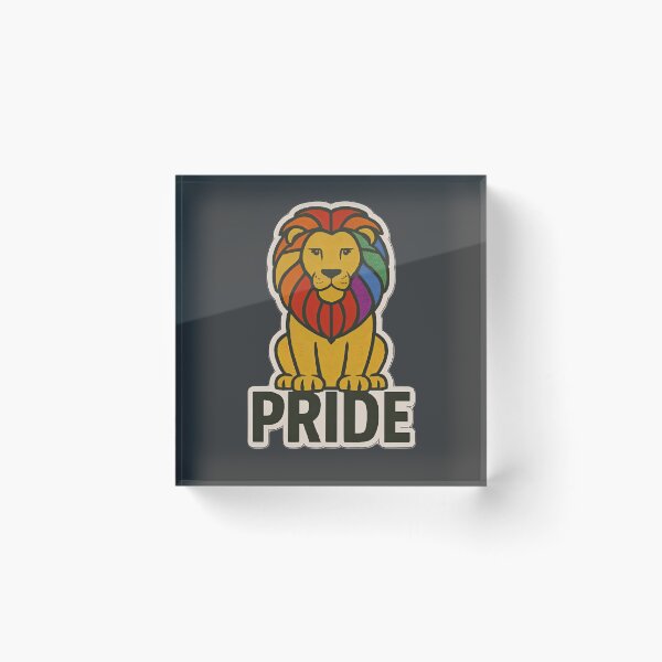 Item preview, Rainbow Pride Lion LGBTQ Equality Inclusion Community Artwork designed and sold by PinUpPizzazz.