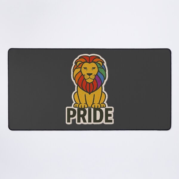 Item preview, Rainbow Pride Lion LGBTQ Equality Inclusion Community Artwork designed and sold by PinUpPizzazz.