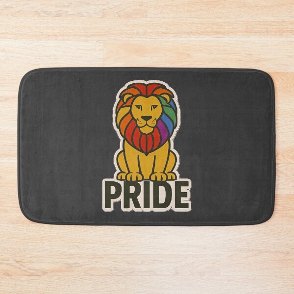 Item preview, Rainbow Pride Lion LGBTQ Equality Inclusion Community Artwork designed and sold by PinUpPizzazz.