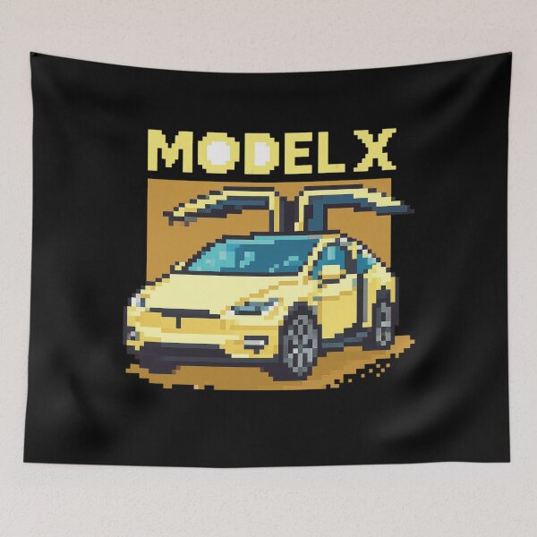 Item preview, Tesla Model X Electric SUV Blueprint Style Design | EV Enthusiast Graphic designed and sold by TEEJAMBOREE.