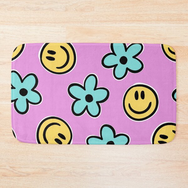 Item preview, Groovy Smiley Face & Flower Pattern | Retro Y2K Happy Daisy Seamless Design designed and sold by RJACreative.