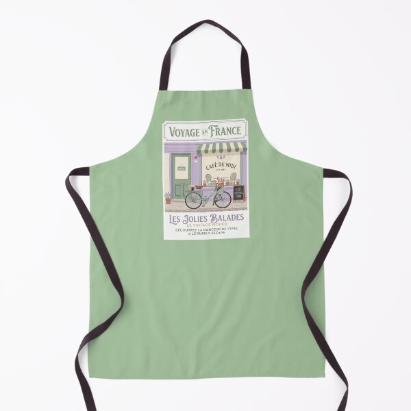 Item preview, Retro Motorized Bicycle French Cafe Mid Century Travel Poster designed and sold by RetroRewind Studio.