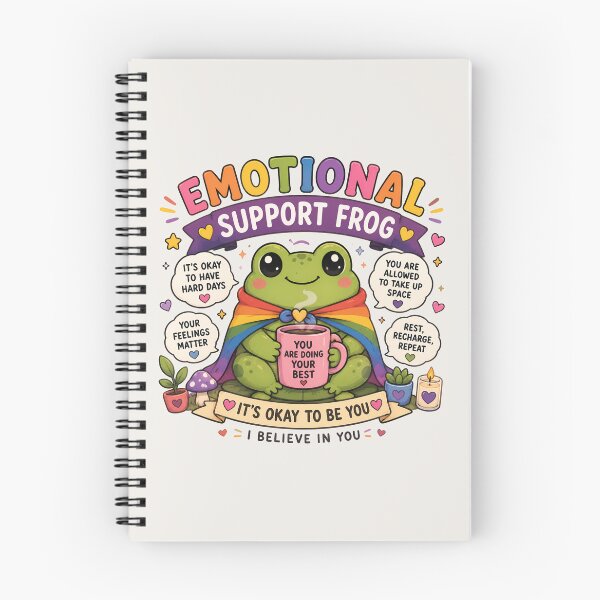 Item preview, Emotional Support Frog | Pride Creatures Collection | LGBTQ Mascots | Emotional Support Animals | Cute Queer Stickers designed and sold by VectorJoy.