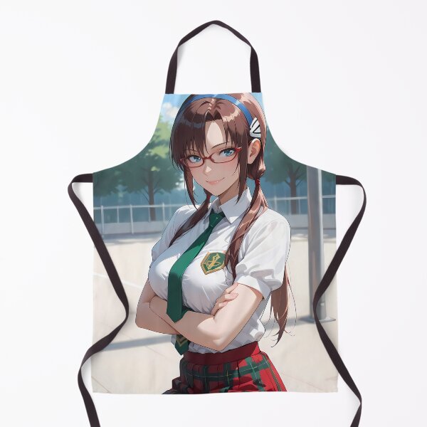 Item preview, Makinami Mari Illustrious Evangelion School Uniform Glasses Smile designed and sold by justnickthings.