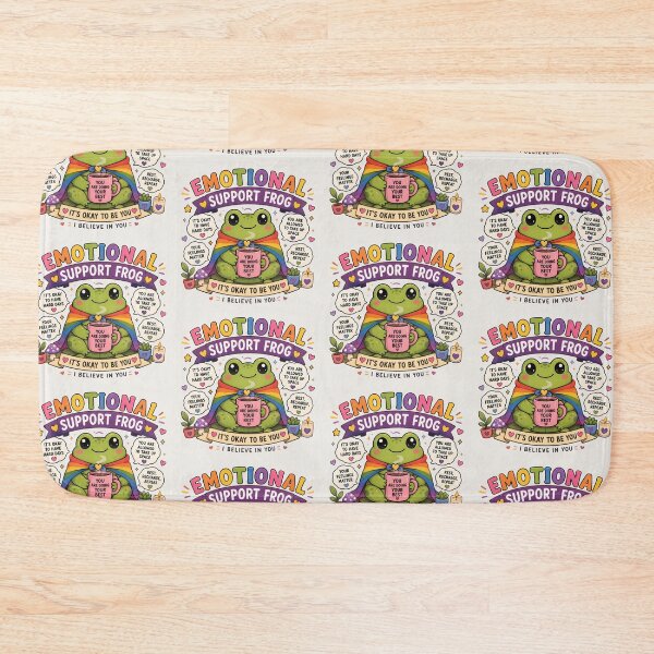 Item preview, Emotional Support Frog | Pride Creatures Collection | LGBTQ Mascots | Emotional Support Animals | Cute Queer Stickers designed and sold by VectorJoy.
