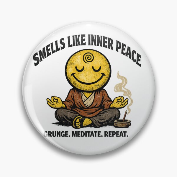 Item preview, Grunge Zen Smiley Inner Peace Meditation designed and sold by Dresut.