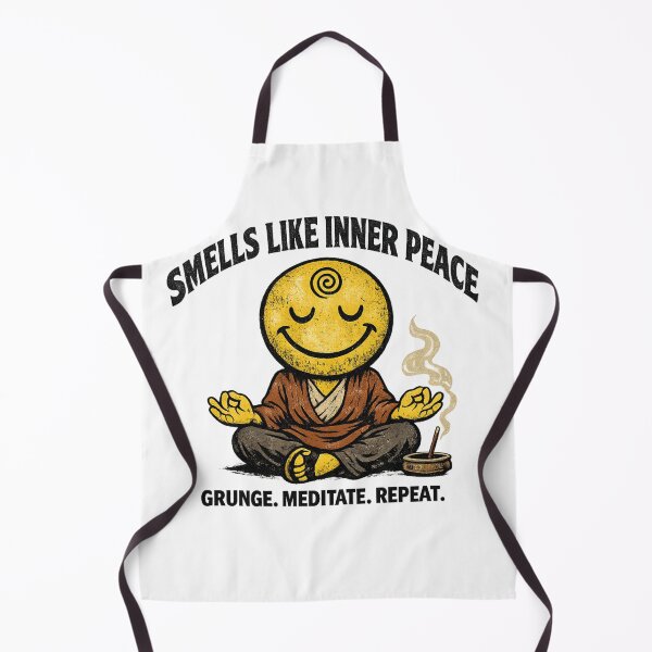 Item preview, Grunge Zen Smiley Inner Peace Meditation designed and sold by Dresut.