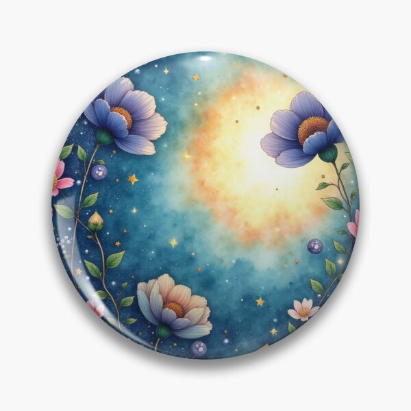 Item preview, Celestial Blossom Halo – Enchanted Watercolor Floral Galaxy Wreath designed and sold by Dream Bloom Gallery.