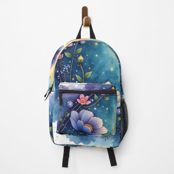 Item preview, Celestial Blossom Halo – Enchanted Watercolor Floral Galaxy Wreath designed and sold by Oonward2021.