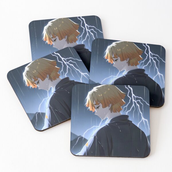 Item preview, Zenitsu Agatsuma Demon Slayer Dramatic Lightning Rain designed and sold by justnickthings.