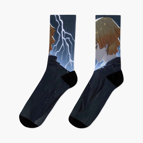 Item preview, Zenitsu Agatsuma Demon Slayer Dramatic Lightning Rain designed and sold by justnickthings.