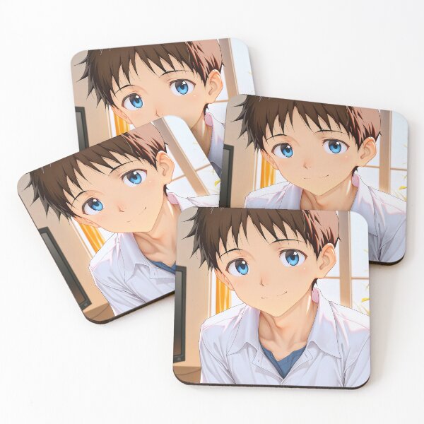 Item preview, Shinji Ikari Neon Genesis Evangelion Soft Indoor Portrait designed and sold by justnickthings.