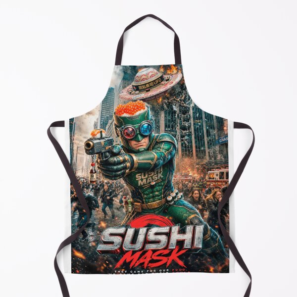 Item preview, SUSHI MASK: The Sushi-Powered Superhero designed and sold by Surreal Characters & Cute Pups.