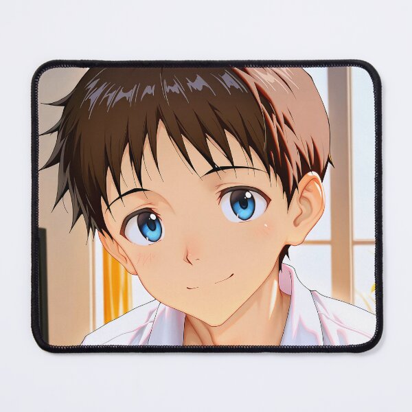 Item preview, Shinji Ikari Neon Genesis Evangelion Soft Indoor Portrait designed and sold by justnickthings.