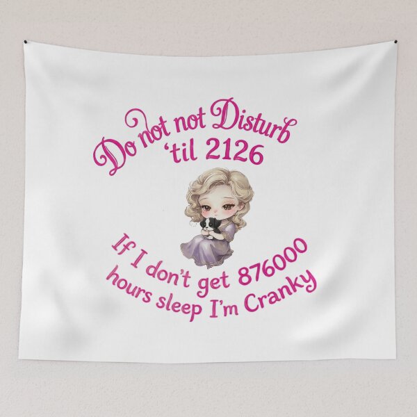 Item preview, If I Dont Get 876000 Hours Of Sleep Im Cranky Blonde Chibi designed and sold by ArtisticDesignsbyLinda.