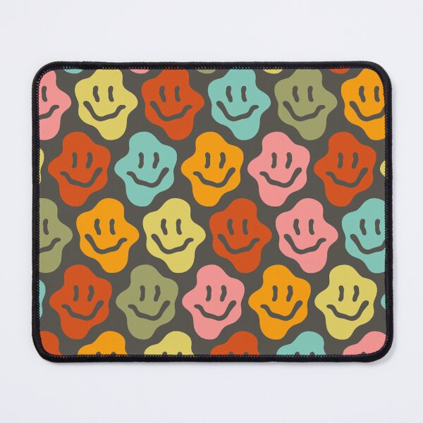 Item preview, Retro Smiley Flower Pattern | Groovy Happy Face Seamless Y2K Design designed and sold by RJACreative.