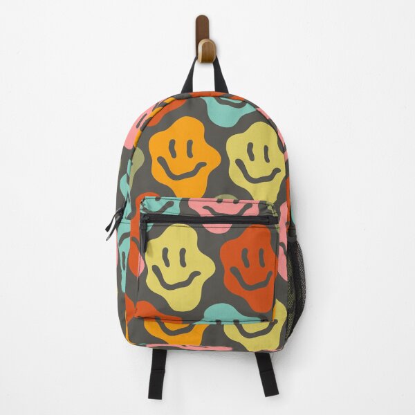 Item preview, Retro Smiley Flower Pattern | Groovy Happy Face Seamless Y2K Design designed and sold by RJACreative.