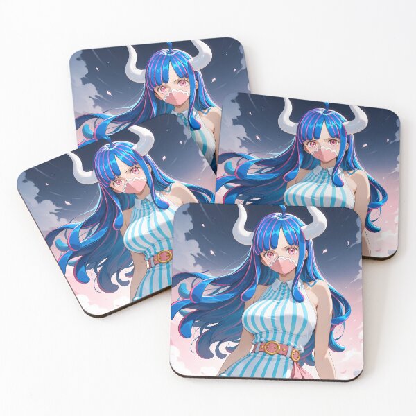 Item preview, Ulti One Piece Twilight Blue Hair Anime Girl designed and sold by justnickthings.