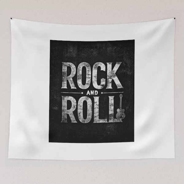 Item preview,  Vintage Rock And Roll Typography Print designed and sold by CosmicRockArt.