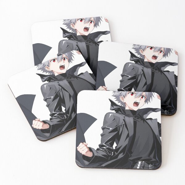 Item preview, Kaworu Nagisa Neon Genesis Evangelion Dark Coat Power Pose designed and sold by justnickthings.