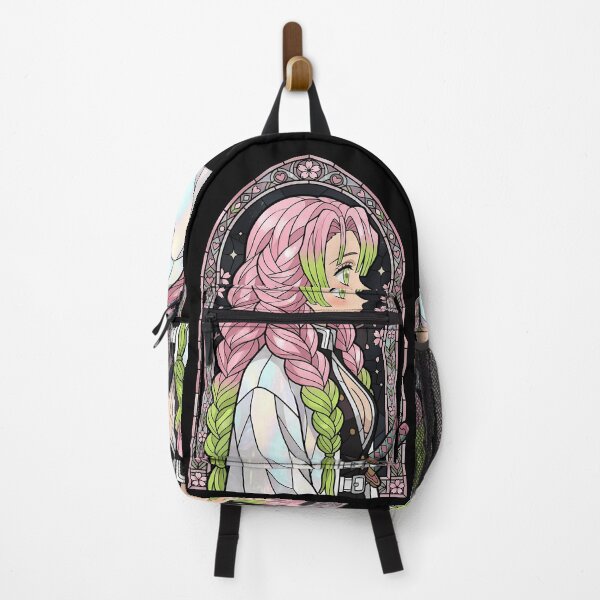 Item preview, Mitsuri Kanroji Demon Slayer Night Sakura Hashira Stained Glass designed and sold by mildaclairmo.