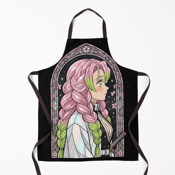 Item preview, Mitsuri Kanroji Demon Slayer Night Sakura Hashira Stained Glass designed and sold by mildaclairmo.
