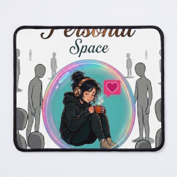Item preview, Personal Space Introvert Girl in Bubble designed and sold by Northern Glow Art.