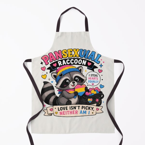 Item preview, Pansexual Raccoon | Pride Creatures Collection | LGBTQ Mascots | Emotional Support Animals | Cute Queer Stickers designed and sold by VectorJoy.