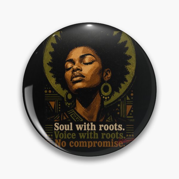 Item preview, Nneka Afro Soul Roots Minimalist Portrait designed and sold by Artisticanvas.