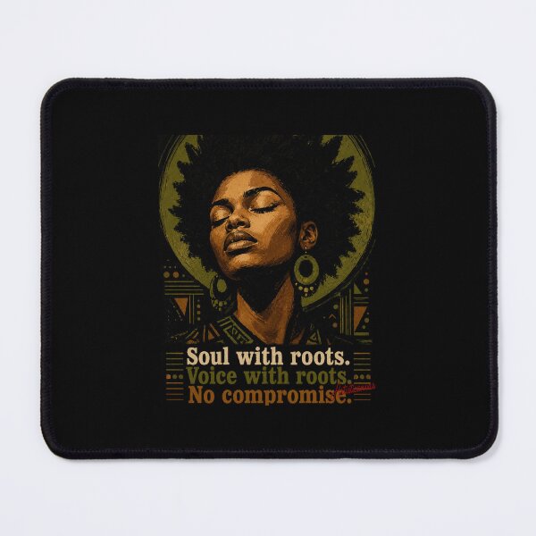 Item preview, Nneka Afro Soul Roots Minimalist Portrait designed and sold by Artisticanvas.