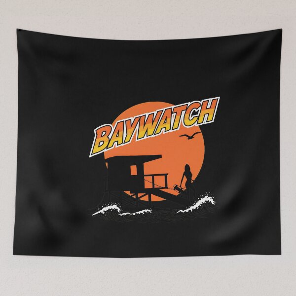 Item preview, Retro Beach Sunset Lifeguard Tower Graphic designed and sold by Prof4Artist.