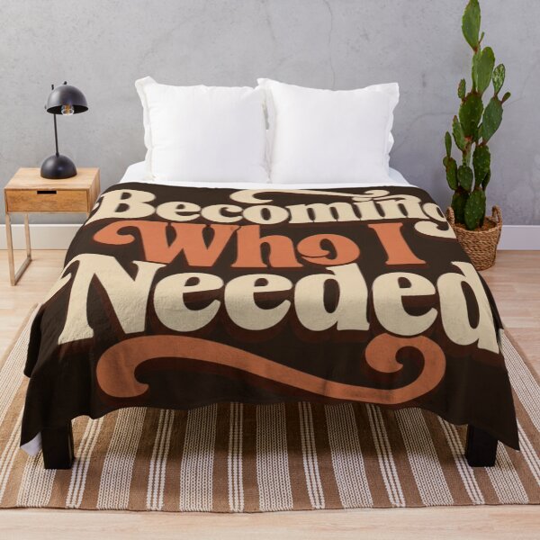 Item preview, Becoming Who I Needed. | Retro Personal Growth Typography designed and sold by Irene Catchmind.