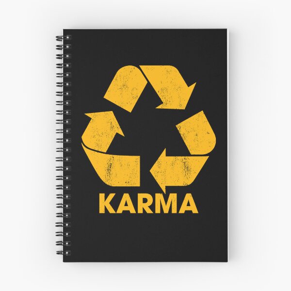 Item preview, Karma Recycle Symbol What Goes Around Humor designed and sold by margamPagenberg.