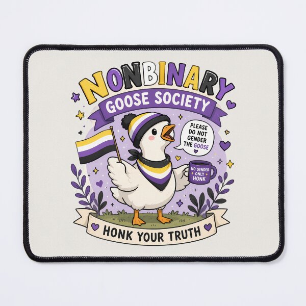 Item preview, Nonbinary Goose Society | Pride Creatures Collection | LGBTQ Mascots | Emotional Support Animals | Cute Queer Stickers designed and sold by VectorJoy.
