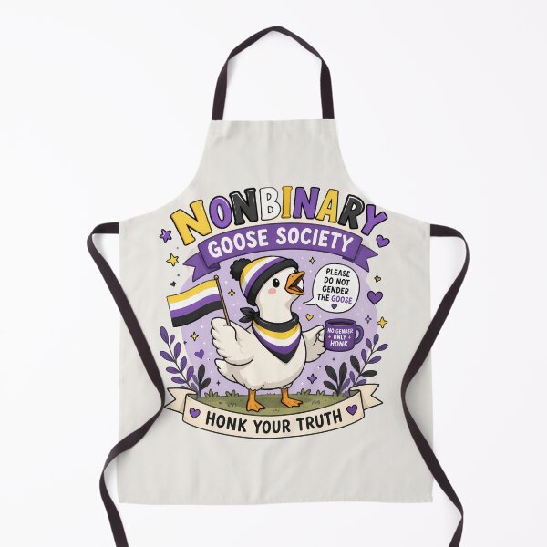 Item preview, Nonbinary Goose Society | Pride Creatures Collection | LGBTQ Mascots | Emotional Support Animals | Cute Queer Stickers designed and sold by VectorJoy.
