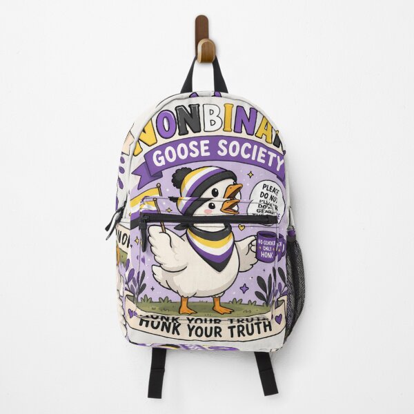Item preview, Nonbinary Goose Society | Pride Creatures Collection | LGBTQ Mascots | Emotional Support Animals | Cute Queer Stickers designed and sold by VectorJoy.