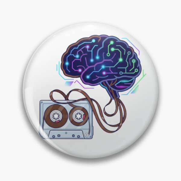 Item preview, 80s Cassette Tape Neural Wave Art Design designed and sold by CozyDesignsCo.