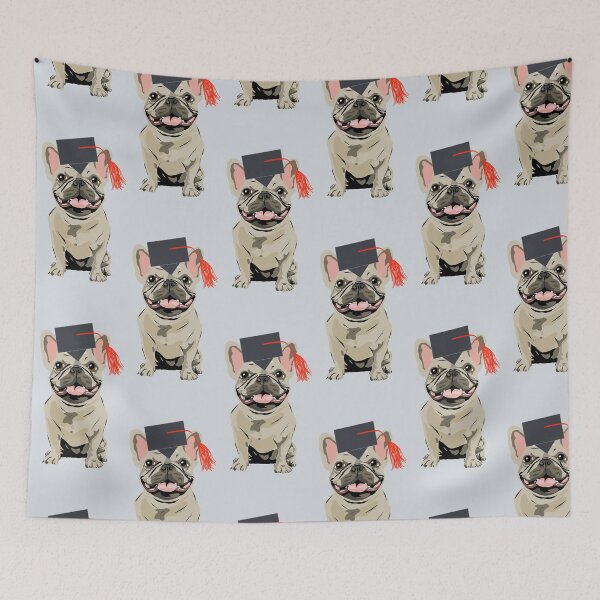 Item preview, Graduation cream French Bulldog designed and sold by Mountain-Point.