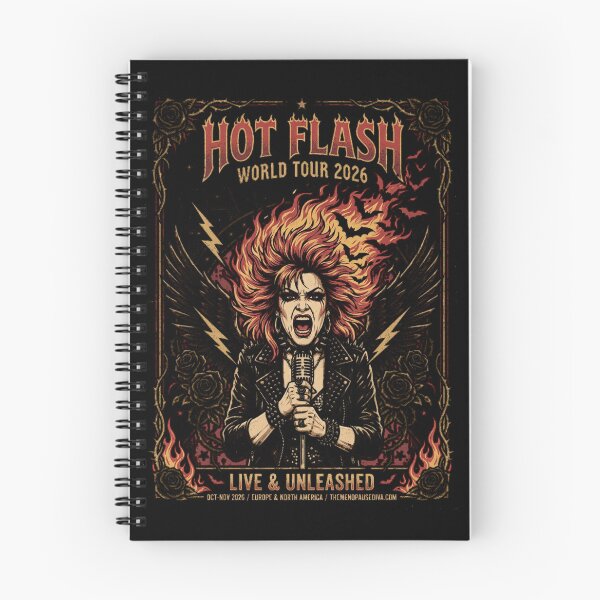 Item preview,  Hot Flash World Tour 2026 Gothic Rock | Menopause Diva Concert designed and sold by printedartgoods.