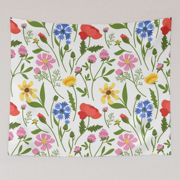 Item preview, Wildflower Meadow Pattern | Colorful Botanical Floral Seamless Design designed and sold by RJACreative.