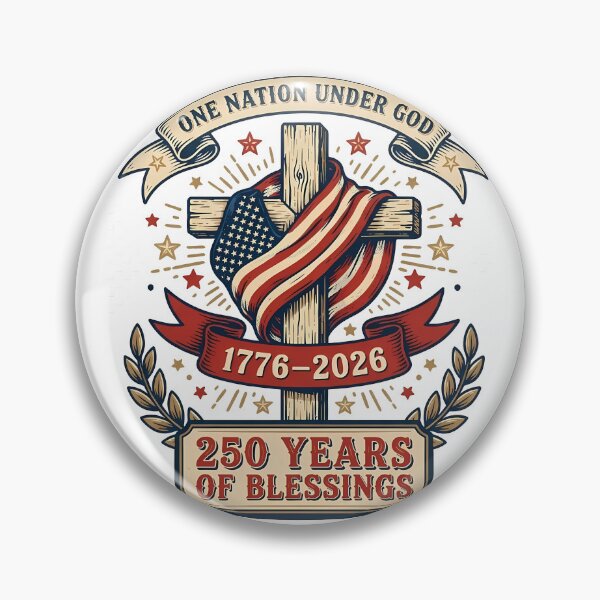 Item preview, One Nation Under God 250 Years Of Blessings 1776 2026 designed and sold by KristenosNehk.