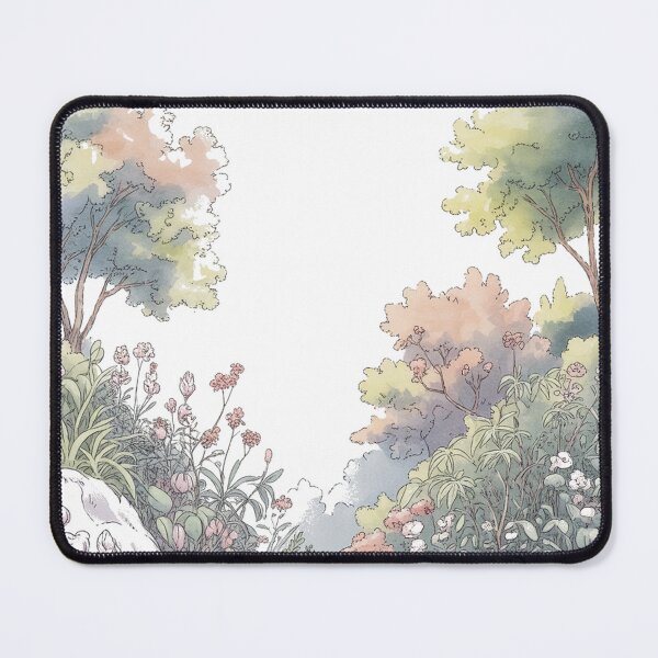 Item preview, Watercolor Manga Botanical Garden, Soft Pastel Plant Art designed and sold by LatentGoods.