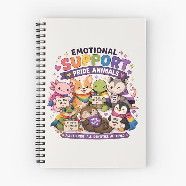 Item preview, Emotional Support Pride Animals | Pride Creatures Collection | LGBTQ Mascots | Emotional Support Animals | Cute Queer Stickers designed and sold by VectorJoy.