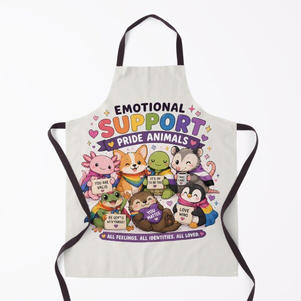 Item preview, Emotional Support Pride Animals | Pride Creatures Collection | LGBTQ Mascots | Emotional Support Animals | Cute Queer Stickers designed and sold by VectorJoy.